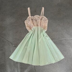 Mint Lace Fairy Slip
